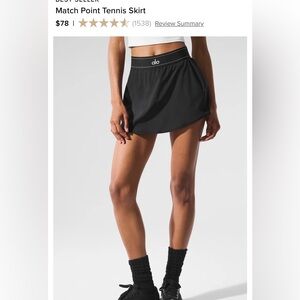 ALO Yoga Vibrant Orange Skirt (tennis skirt)